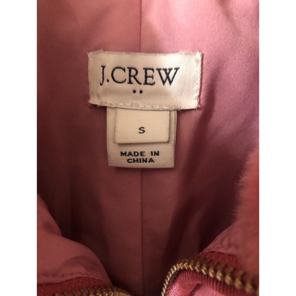 J.Crew Factory Women's Plush Faux Fur Full Zip Vest Size Small S Pink - Picture 6 of 11